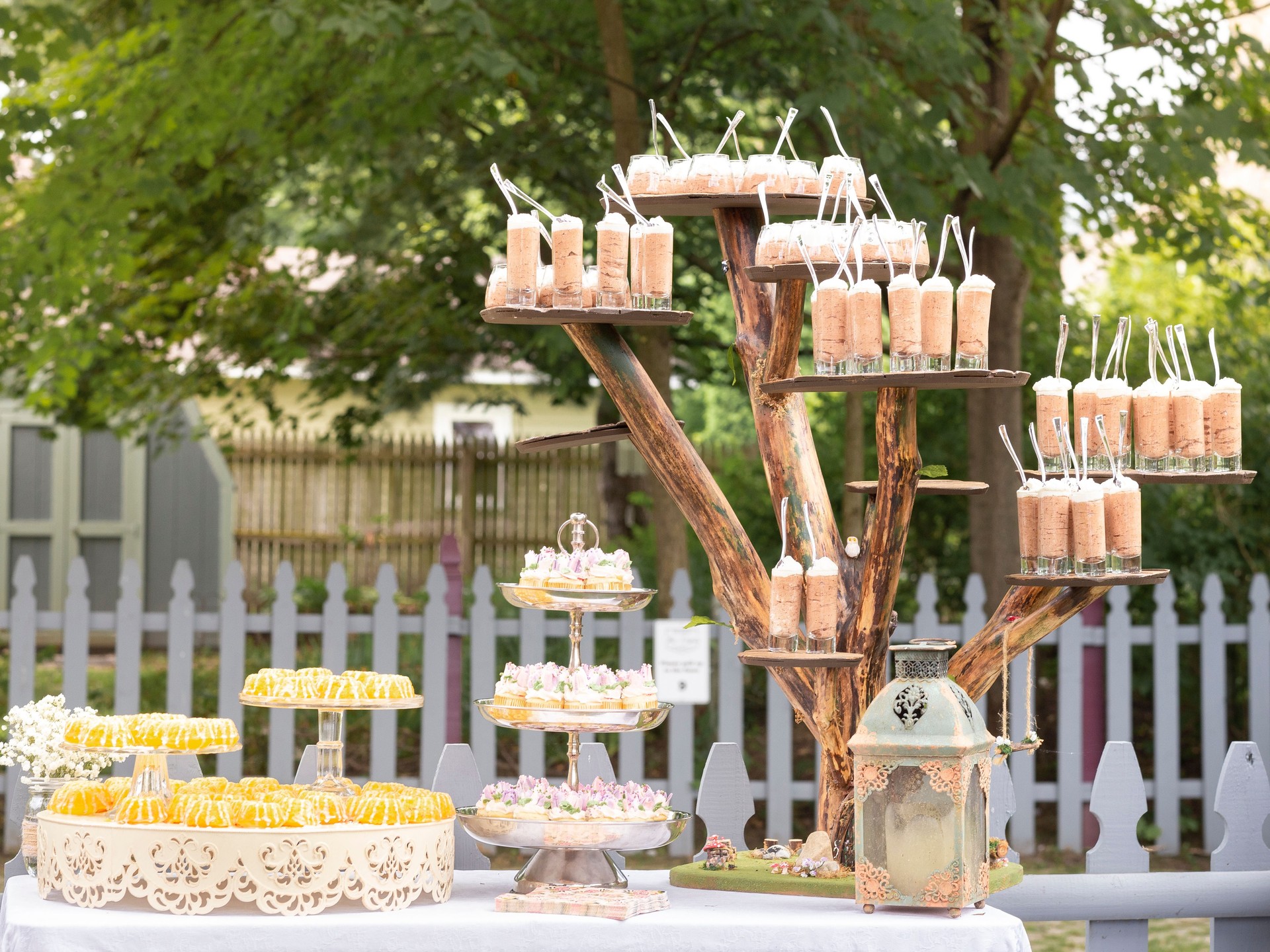Dessert Station at Backyard Outdoor Party
